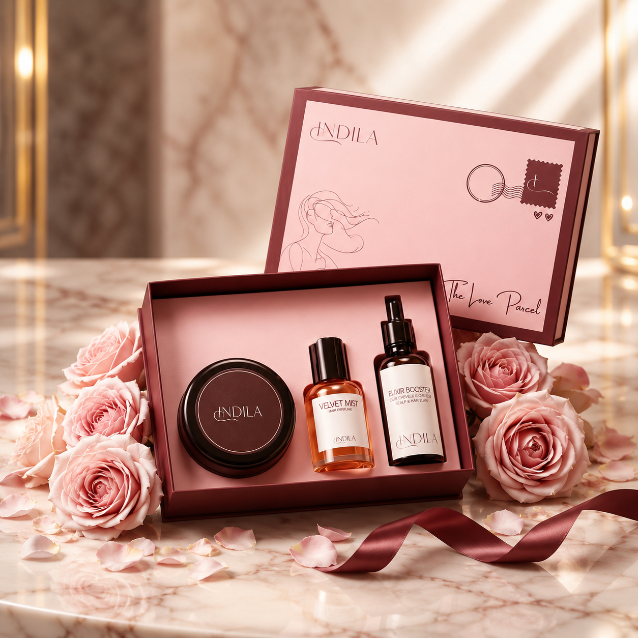 Love Parcel – Coffret Soin & Parfum pour Cheveux