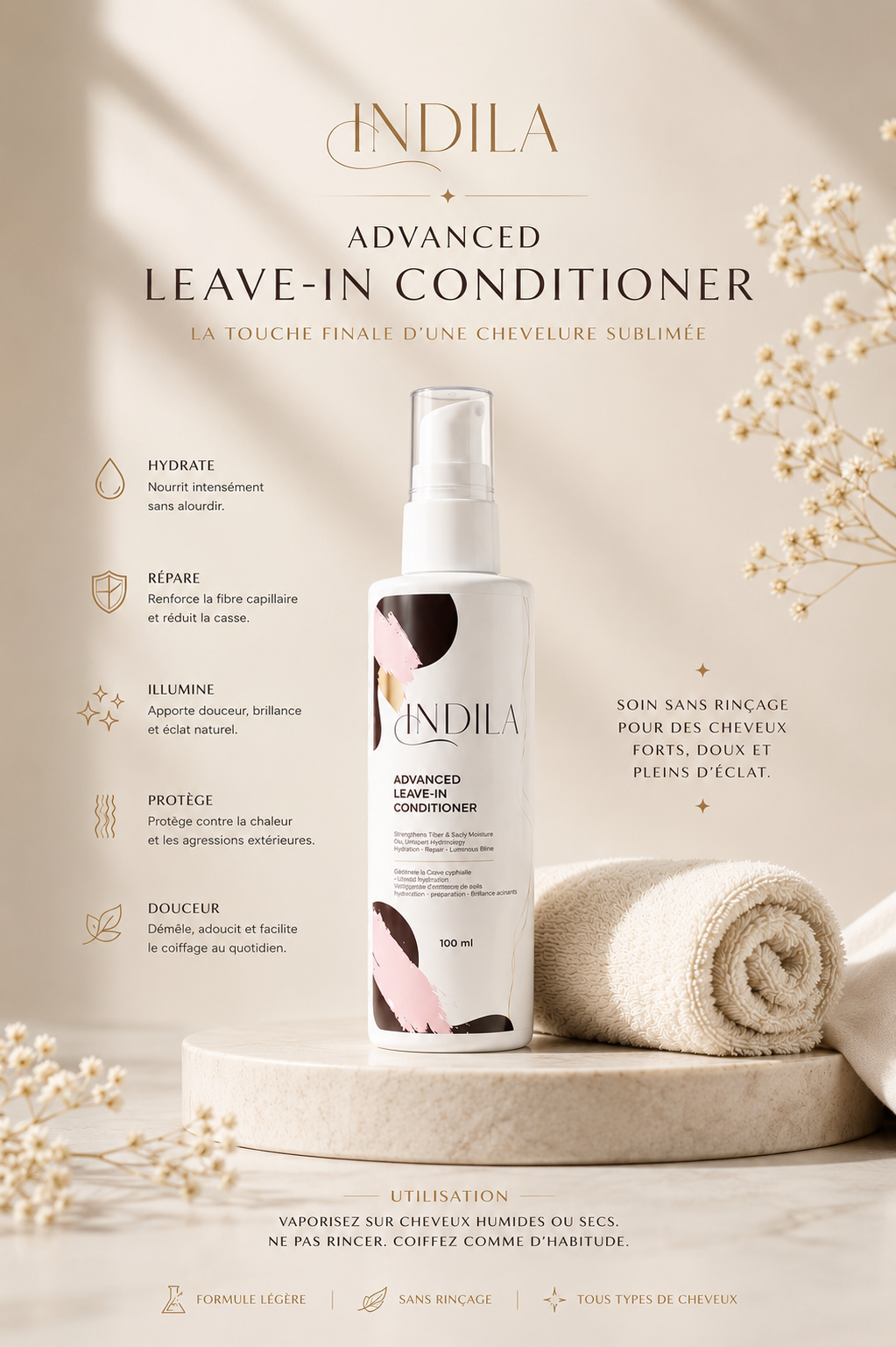 INDILA ADVANCED LEAVE-IN
CONDITIONER